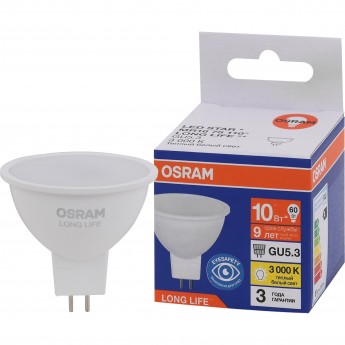 Лампа светодиодная LEDVANCE LED 10Вт GU5.3 3000К 800Лм спот 220В (замена 75Вт) OSRAM