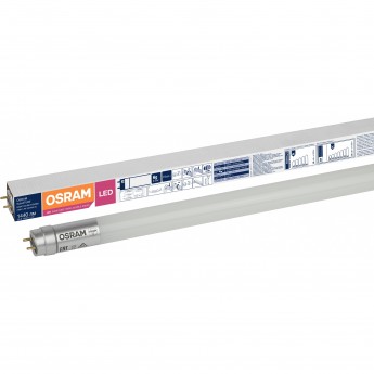 Лампа светодиодная LEDVANCE LED 18Вт G13 SubstiTUBE Basic (замена 36 Вт), теплый, двухстороннее прямое включение Osram