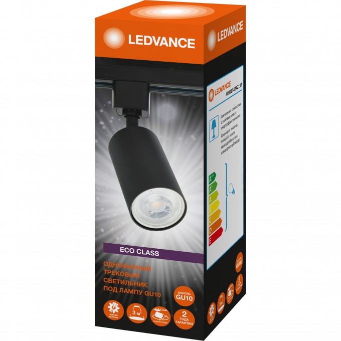 Светильник трековый LEDVANCE IP20 черный матовый, цилиндрической формы 4099854242137